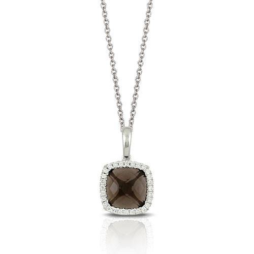 18K White Gold Doves Pendant - 5thavenuedesigns