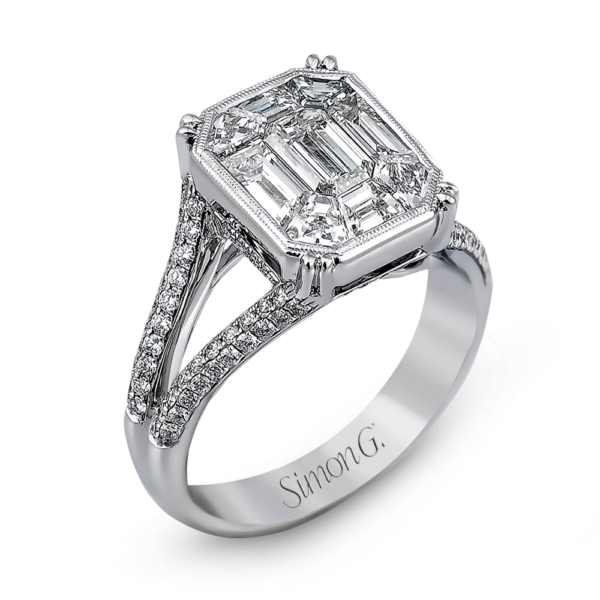 18kt white gold diamond ring