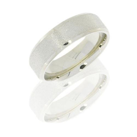 Lashbrook 18K White Gold 6mm Flat Wedding Band - 5thavenuedesigns