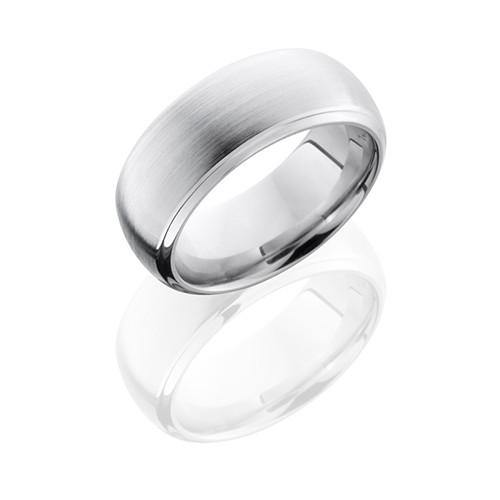 Lashbrook Cobalt Band With Satin Polish Men's Wedding Band - 5thavenuedesigns