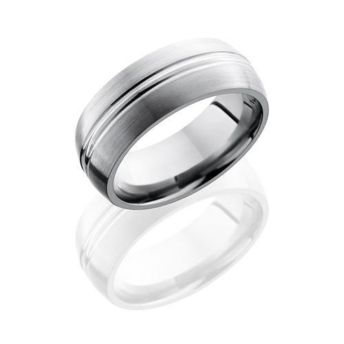 Lashbrook Titanium Band With Satin Polish Men's Wedding Band - 5thavenuedesigns