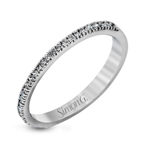 Simon G. 18k White Gold Diamond Engagement Ring - 5thavenuedesigns