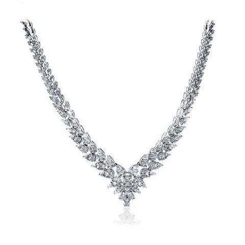 Simon G. 18k White Gold Diamond Necklace - 5thavenuedesigns