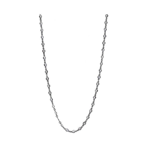 Freida Rothman Black Rhodium Platted Sterling Silver Necklace - 5thavenuedesigns