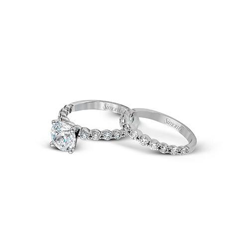 Simon G. 18k White Gold Engagement Ring - 5thavenuedesigns