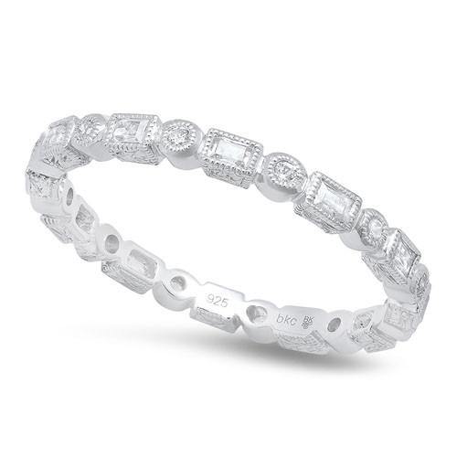 Beverley K 18k White Gold 0.32ct Diamond Stackable Anniversary Band - 5thavenuedesigns